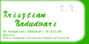 krisztian nadudvari business card