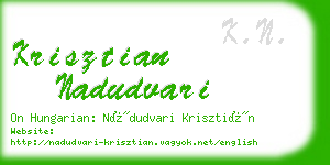 krisztian nadudvari business card